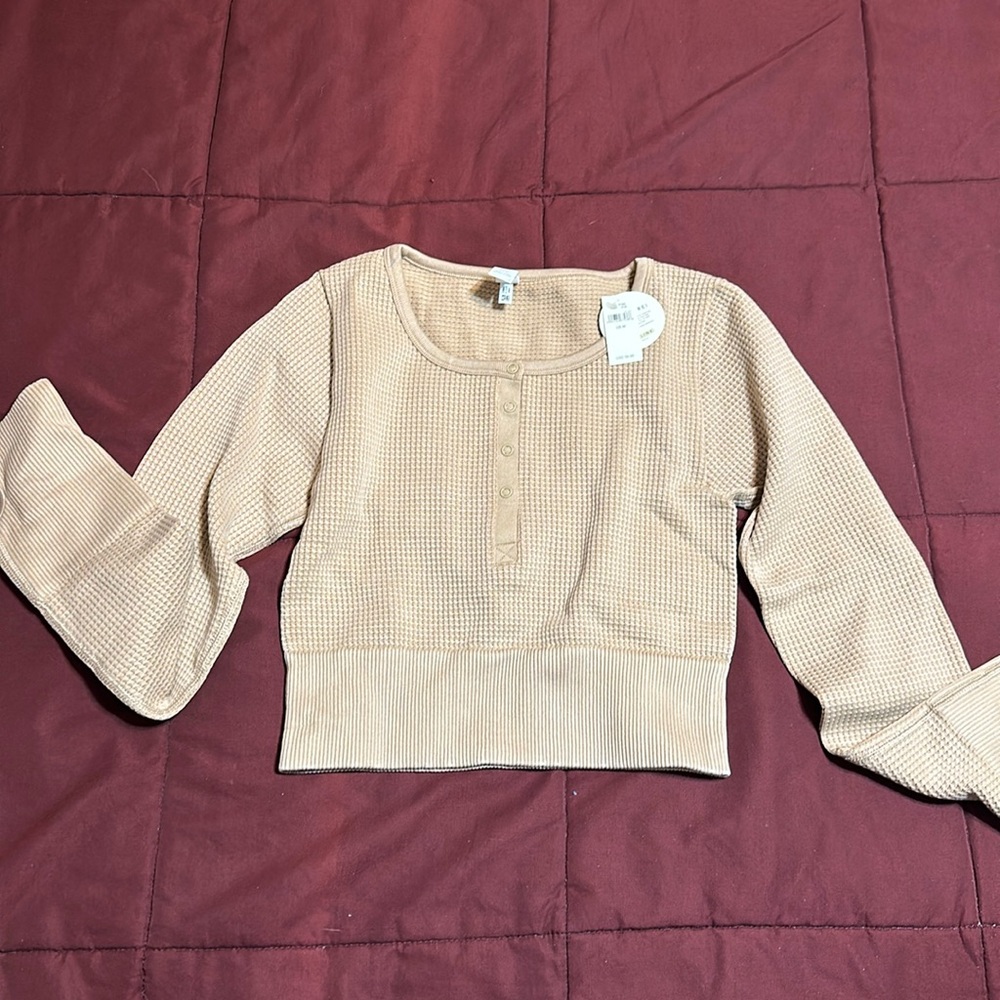 AERIE OFFLINE fitted cropped shirt